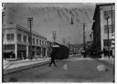 Streetcar in snow on Heron St., circa 1922, #2241_1