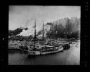 E. K. Wood mill dock and sailing ship ALERT, circa 1900, #3200_1