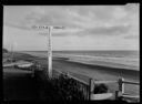 Mileage to China sign at Pacific Beach Hotel, circa 1940, #3292_1