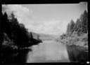 Quinault River from Olympic Highway Bridge, looking toward Lake, circa 1934, #3334_1