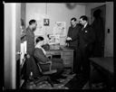 Boy Scout with theatre publicity for 