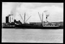 SS ALICE TEBB ? at Donovan Lumber Co. mill #2, 3/1937, #14862_1