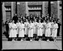 St Mary's School group with diplomas , 6/4/1937, #14943_1