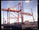 Dismantling crane at Port of Grays Harbor, 3/30/1984, #68788_1