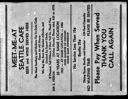 Newspaper advertisement for Seattle Cafe, 12/18/1984, #69175_2