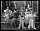 Young women in evening gowns with corsages, 9/22/1938, #15969_1