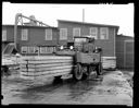 Lumber carrier at Posey Manufacturing Company plant, 2/2/1939, #16195_1