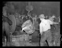 Lamb Grays Harbor Co. Open House, pouring molten metal for visitors, 8/4/1939, #16583_1