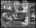 Gas station attendant at Ed Lafferty MobilGas Station, Montesano, 11/6/1941, #18770_1