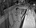 Plywood boatbuilding with workers, 10/20/1943, #20528_1