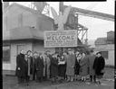 Eagles group welcomes Fred C. Dilley at Harbor Plywood, 1/28/1939, #16183_1