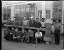 Group of men with giant axe, 8/7/1939, #16575_1