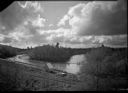 Mobile dumping machine at Jackson Cutoff log dump, 5/6/1948, #24239_1