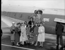 Aberdeen Tri-Y women boarding plane, 4/12/1960, #36462_1