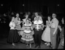 Square dancers, Leona & Charlie Dodge in center, 7/12/1960, #37162_1