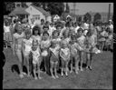 Young girls wearing pageant banners, 7/14/1960, #37177_1