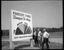 Forest fire danger sign near Montesano, 7/29/1960, #37433_1