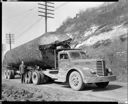 Log on Vern E. Thayer truck, circa 1940, #18118_1