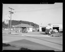 Bob Lantz' Mobil station at 5th & Levee Sts. exterior, 4/2/1953, #27234_1