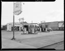 Ed Stultz & Will Flaherty Service Mobil Station, 301 W. Wishkah St, Aberdeen, 4/15/1953, #27261_1