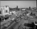 Street scene, traffic congestion, 8th St. Bridge closure, 8/17/1956, #31390_1