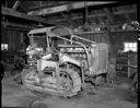 Robert Gray Shingle & Lumber Co. mill interior with tractor, 10/6/1956, #31574_1