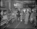 Lamb Grays Harbor Co. Open House, plant interior with guests, 12/8/1956, #31785_1