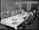 Elks Club banquet, men toasting, 12/1956, #31843_1