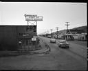 New lighted Port of Grays Harbor sign at Myrtle and  Simpson, circa 1957, #32606_1