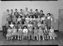 Cosmopolis School, Mrs. Seymour's kindergarten class portrait, 5/19/1958, #33190_1