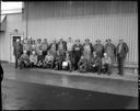  Rayonier hardhat group outside plant, 10/9/1962, #42328_1