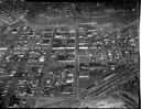 Aerial of Hoquiam business district, 10/24/1962, #42434_1