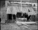 Icicles on burnt Old Pioneer Brewery, 1/12/1963, #42822_1