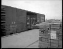 Loading boxcar with shakes, 6/21/1963, #43764_1