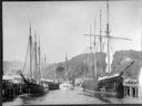 Sailing ships in Wishkah River at American Mill, Market & B Sts, 1907, #44061_1