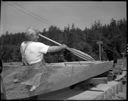 Dugout canoe at Taholah, 6/25/1964, #46556_1