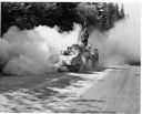 Road sweeper on Brooklyn Road with masked operator, 7/9/1952, #26722_1