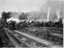 Polson Logging Co. old locomotives at Polson's Railroad Camp, circa 1910, #26896_1