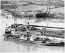 Aerial view of Japanese ship at dock, 5/13/1953, #27331_1