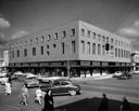 Street scene with Elks Club building, 5/27/1955, #29394_1