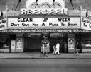 Clean-up Week marquee at Aberdeen Theatre , circa 1954, #29396_1