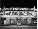 Fire prevention marquee at Aberdeen Theater, 10/14/1955, #30062_1