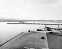 Port dock, dredge ROBERT GRAY and pipeline, 10/15/1955, #30063_1