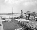 Port dock, lumber and pipeline, 10/15/1955, #30064_1