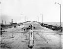 Sneak trip across Chehalis River Bridge, 1956 (probably), #30333_1