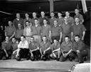 Eagles and Elks Bowling Tournament group portrait, 1/29/1956, #30590_1