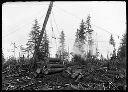 Spar and felled logs, circa 1915, #G0251_1