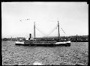 Steam Schooner RAYMOND with deckload of lumber and timbers, circa 1922, #G0294_1