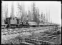 Polson Logging Co. log train, circa 1910, #G0357_1