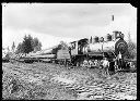 Saginaw Timber Co. log train, locomotive number 2, original negative, circa 1922, #G0381_1